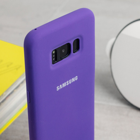Funda Oficial Samsung Galaxy S8 Plus de silicona - Violeta