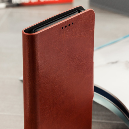 Olixar Leather-Style LG G6 Lommebok Deksel - Brun