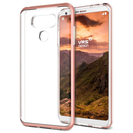 VRS Design Crystal Bumper LG G6 Skal - Rosé Guld