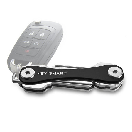 KeySmart Kompakter Schlüsselhalter für 8 Schlüssel, Aluminium - Schwarz