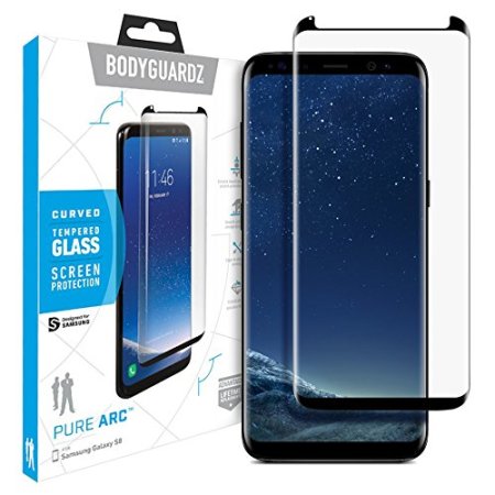 Protector de pantalla Samsung Galaxy S8 BodyGuardz Arc Glass
