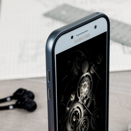 Olixar X-Duo Samsung Galaxy A3 2017 Hülle in Carbon Fibre Metallic Grau