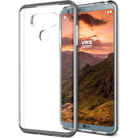 VRS Design Crystal Bumper LG G6 Skal - Mörkt Silver