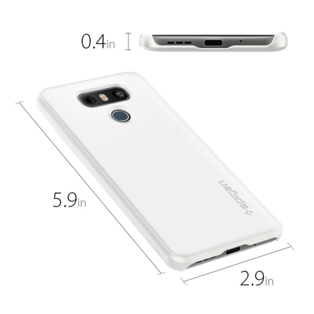 Spigen Thin Fit LG G6 Skal - Skinande Vit