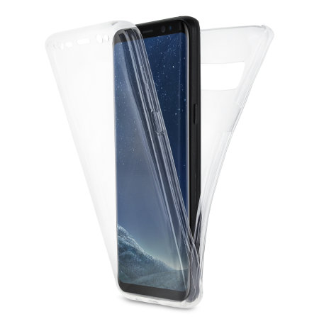 Olixar FlexiCover Komplett Skydd Samsung Galaxy S8 Plus Gelskal - Klar