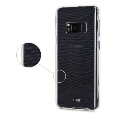 Olixar FlexiCover Komplett Skydd Samsung Galaxy S8 Plus Gelskal - Klar