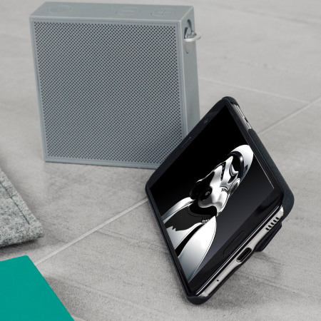 Coque HTC U Ultra IMAK Marble avec support polyvalent – Noire