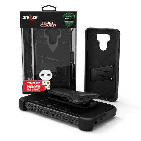 Zizo Bolt Series LG G6 Tough Case & Belt Clip - Black