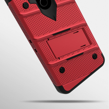 Zizo Bolt Series LG G6 Tough Case & Belt Clip - Red
