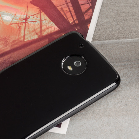 Olixar FlexiShield Motorola Moto G5 Gel Hülle in Tiefes Schwarz