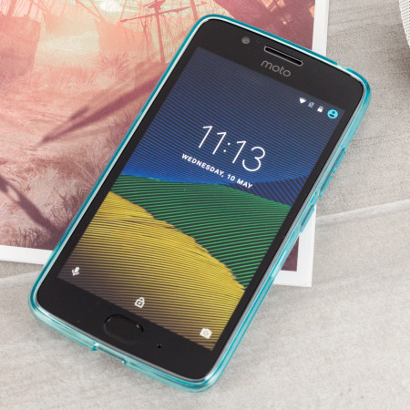 Olixar FlexiShield Motorola Moto G5 Geeli kotelo - Sininen