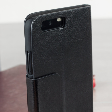 Housse Huawei P10 Olixar Portefeuille Simili cuir avec support – Noire