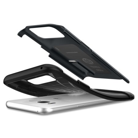 Spigen Slim Armor Case voor Samsung Galaxy S8 Plus - Metal Leisteen