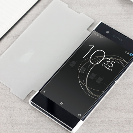 Housse Sony Xperia XA1 Roxfit Pro Touch Book - Blanche