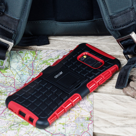 Olixar ArmourDillo Samsung Galaxy S8 Protective Case - Red