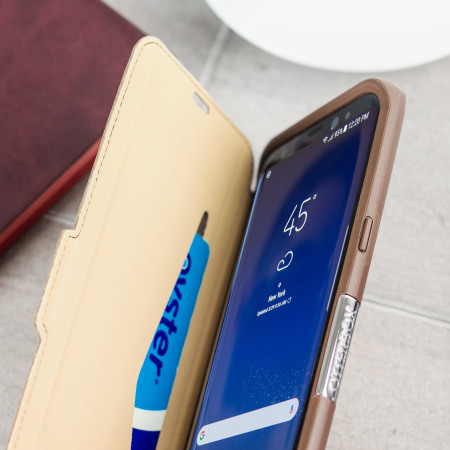 Coque Samsung Galaxy S8 OtterBox Strada à rabat – Marron