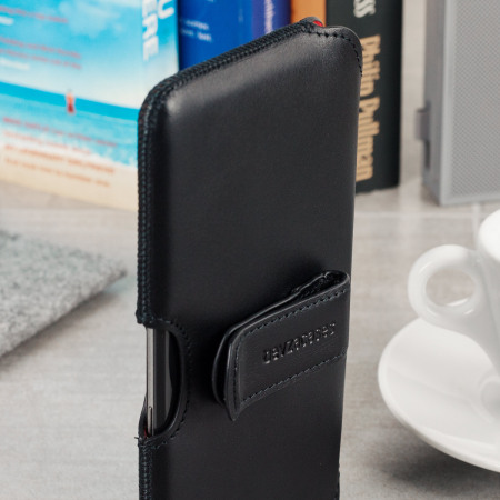 Beyza The Hook Samsung Galaxy S8 Plus Genuine Leather Case - Black