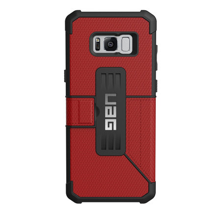 Coque Samsung Galaxy S8 UAG Metropolis Rugged Wallet – Rouge Magma