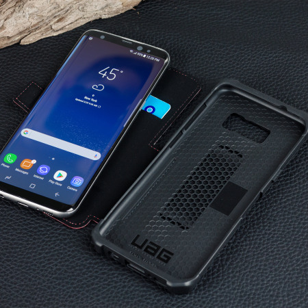 Funda Samsung Galaxy S8 Plus UAG Metropolis tipo cartera - Rojo magma