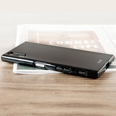 Olixar FlexiShield Sony Xperia XZs Gel Hülle in Solide schwarz