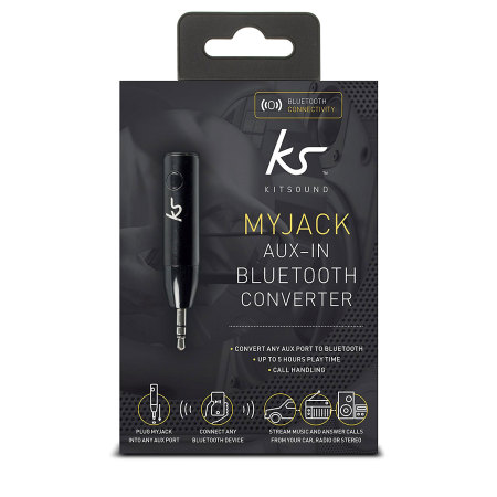 KitSound MyJack 3.5mm Aux Bluetooth Adapter