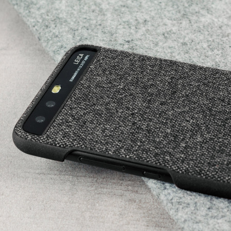 Official Huawei P10 Plus Protective Fabric Etui - Mørkegrå