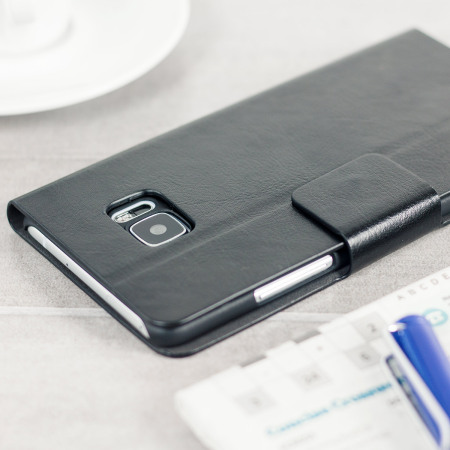 Olixar Leather-Style HTC U Ultra Plånboksfodral - Svart