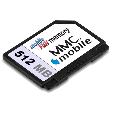 RSMMC Dual Voltage Reduced Size Multimedia Card - 512MB