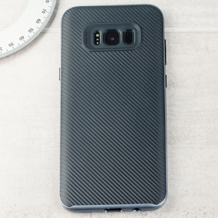 Olixar X-Duo Samsung Galaxy S8 Plus Deksel – Karbonfiber Grå