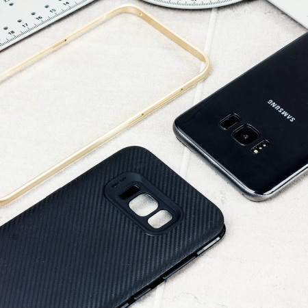Olixar X-Duo Samsung Galaxy S8 Plus Case - Koolstofvezel Goud