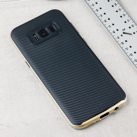 Funda Samsung Galaxy S8 Plus Olixar X-Duo - Fibra de Carbono Dorado