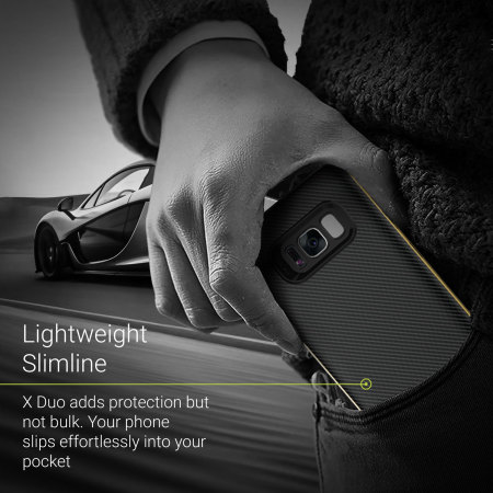Coque Samsung Galaxy S8 Plus Olixar X-Duo Fibres de carbone – Or
