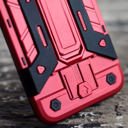 Olixar XTrex Samsung Galaxy S8 Rugged Card Case - Red / Black