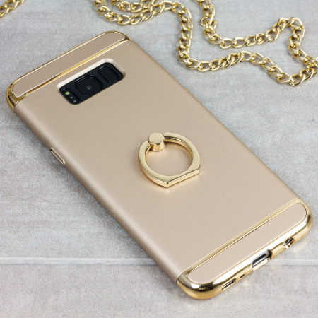 Olixar X-Ring Samsung Galaxy S8 Finger Loop Case - Gold