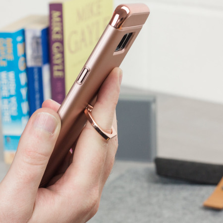 Olixar X-Ring Samsung Galaxy S8 Finger Ögla Skal - Rosé Guld