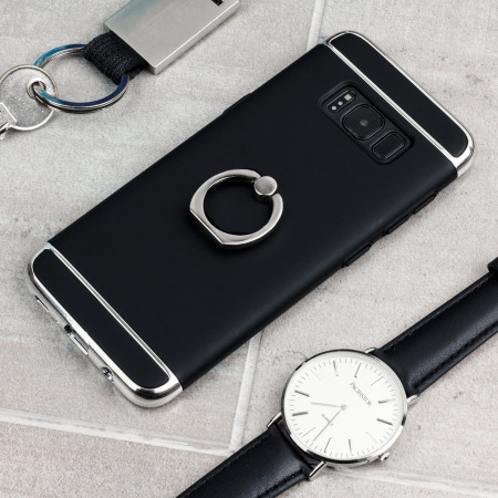 Olixar X-Ring Samsung Galaxy S8 Plus Finger Loop Case - Zwart