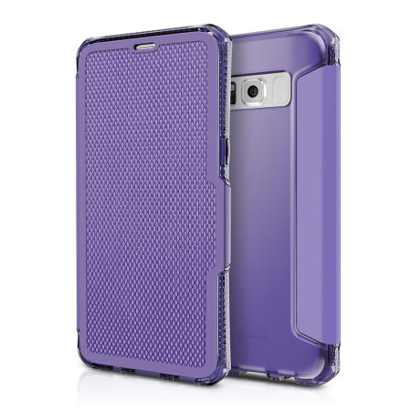ITSKINS Spectra Samsung Galaxy S8 Plus Leather-Style Case - Purple