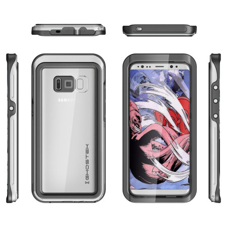 Ghostek Atomic 3.0 Samsung Galaxy S8 Plus Waterproof Case - Silver
