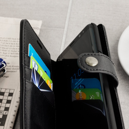 2-in-1 Magnetische Samsung Galaxy S8 Plus Brieftaschen / Hülle - Schwarz