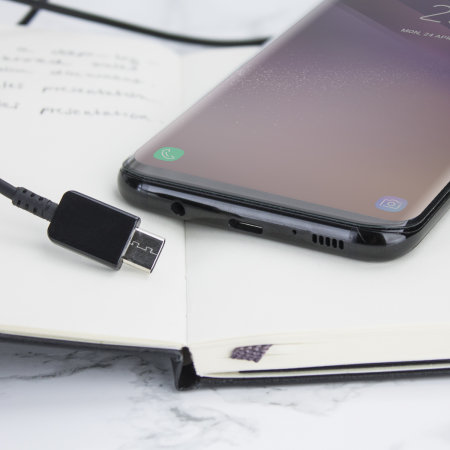 Officiële Samsung USB-C Synchronisatie & Oplaad Kabel - Zwart (triple pack)