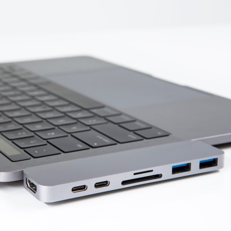 HyperDrive Compact Thunderbolt 3 USB-C MacBook Pro Hub - Silver