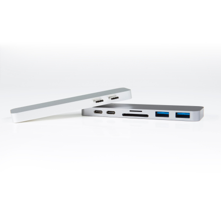 HyperDrive Compact Thunderbolt 3 USB-C MacBook Pro Hub - Silver