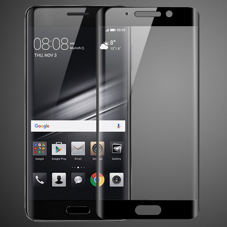 Olixar Huawei Mate 9 Pro Edge To Edge Glass Screen Protector - Black
