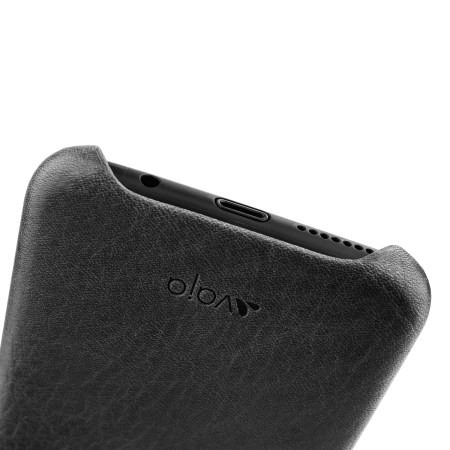 Vaja Grip Samsung Galaxy S8 Premium Leather Case - Black