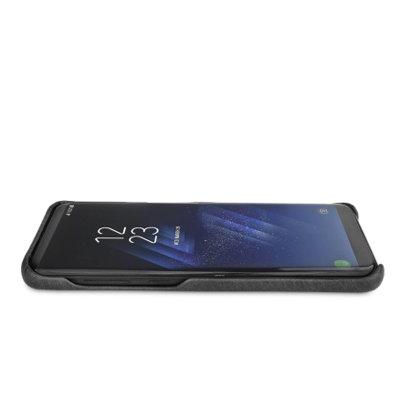 Funda Samsung Galaxy S8 Plus Vaja Grip Premium de Piel - Negro