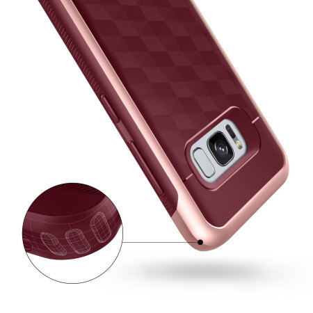 Caseology Parallax Samsung Galaxy S8 Plus Skal - Bourgogne