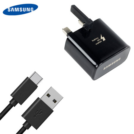 Official Samsung Galaxy S8/ S8 Plus Fast Charger & USB-C Cable - Black