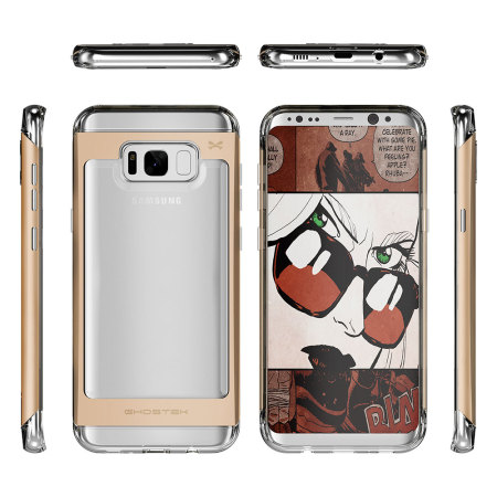 Ghostek Cloak 2 Samsung Galaxy S8 Plus Aluminium Case - Clear / Gold