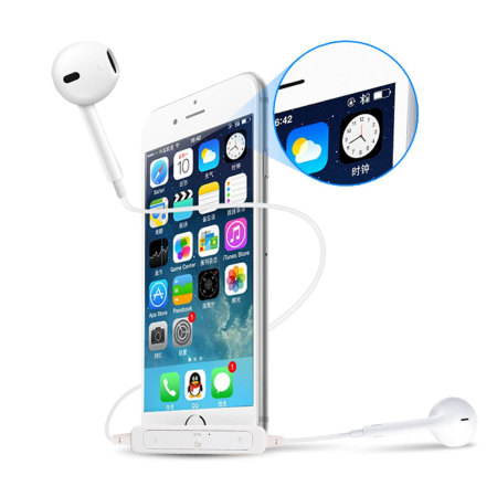 Plug N Go Handsfree Bluetooth Earphones - White - Twin Pack
