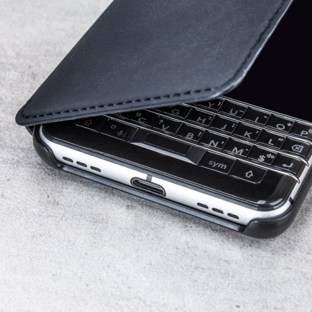 Housse  Officielle Blackberry KEYone Smart Flip - Noir